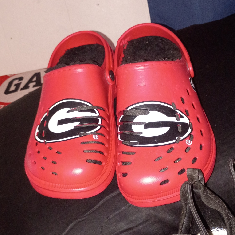 Kids Red Clogs with Logo